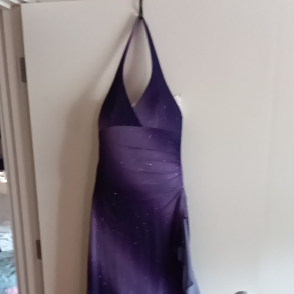 Taboo Elegant Purple Backless Gown